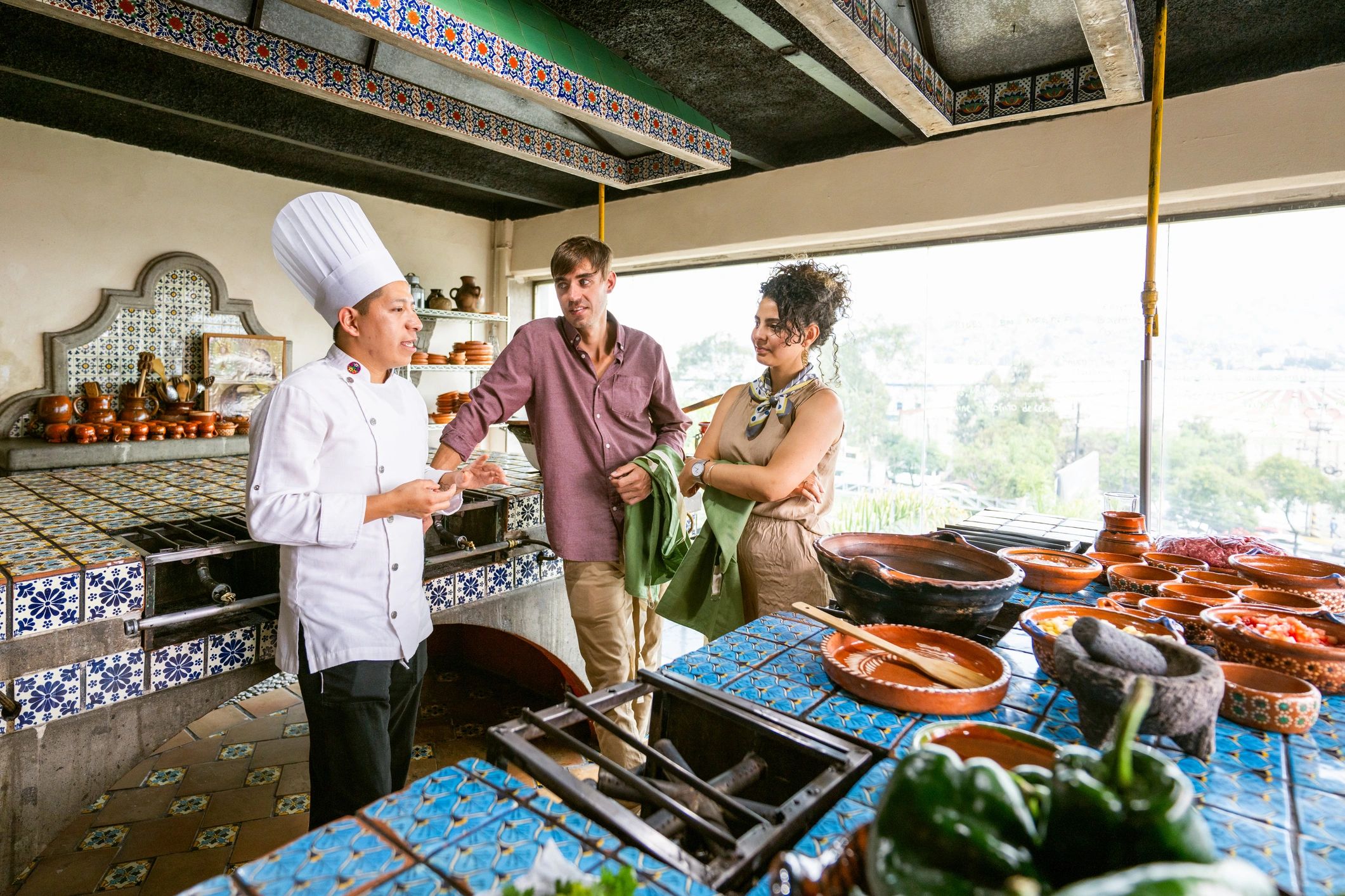 Chef leading a live cooking demonstration